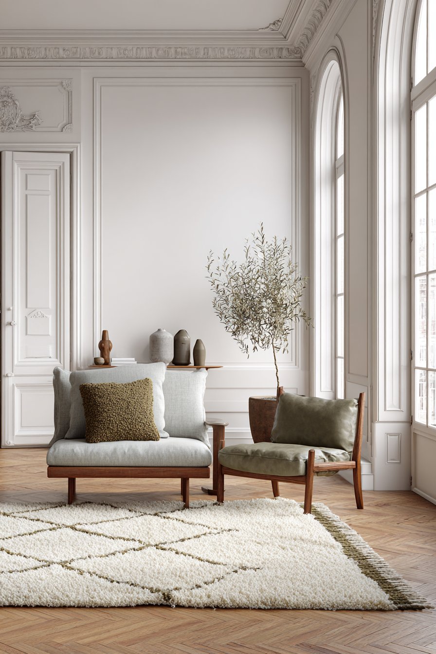 Scandinavian Living Room with Minimal Accents