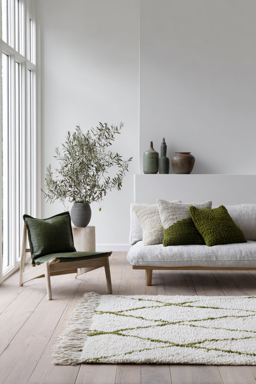 Scandinavian Living Room with Minimal Accents