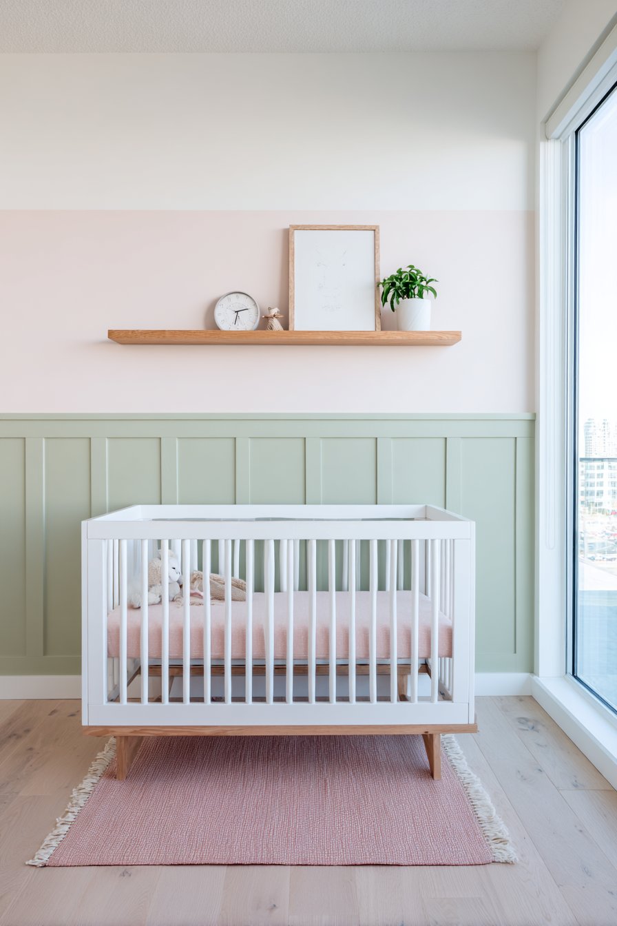 Modern Minimalist Two-Tone Wall