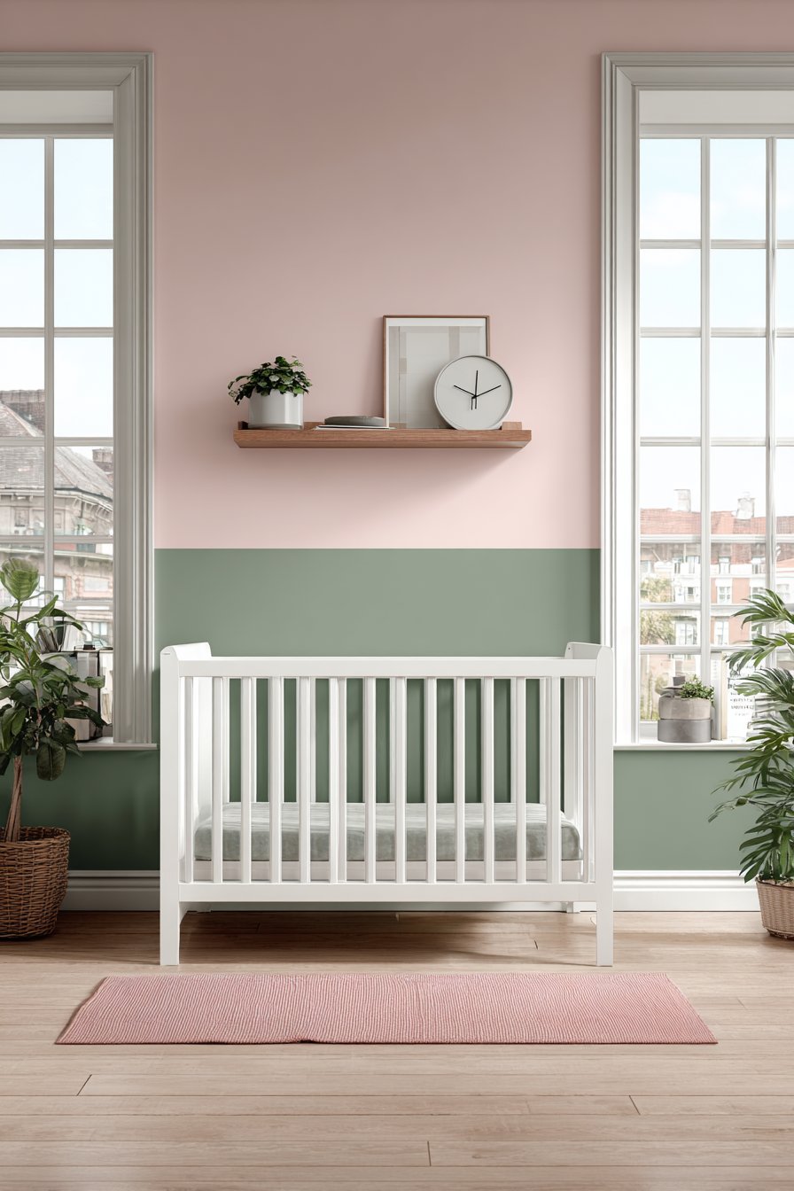 Modern Minimalist Two-Tone Wall