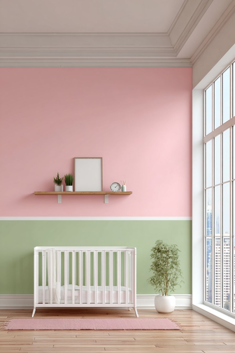 Modern Minimalist Two-Tone Wall