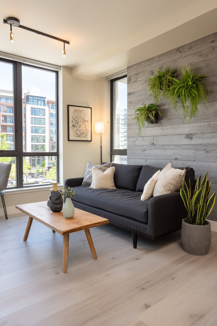 Mounted Staghorn Fern Feature Wall