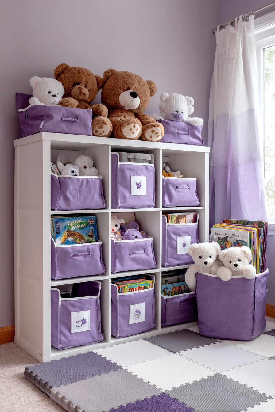 Accessible Toy Storage with Labeled Bins