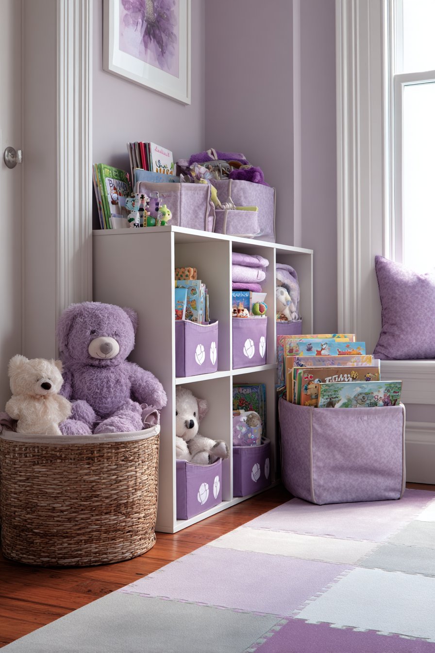 Accessible Toy Storage with Labeled Bins