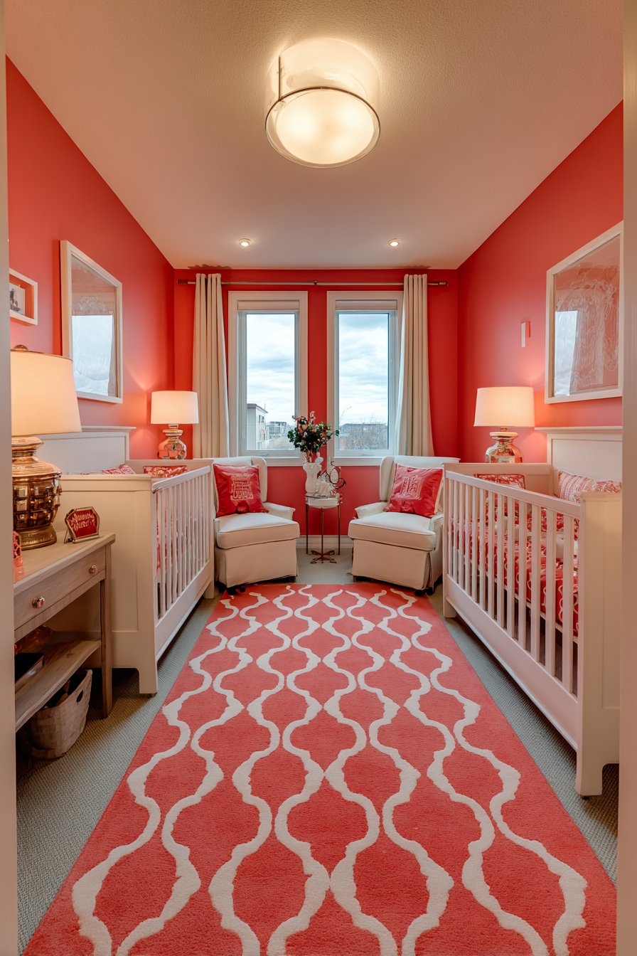Symmetrical Twin Nursery Design