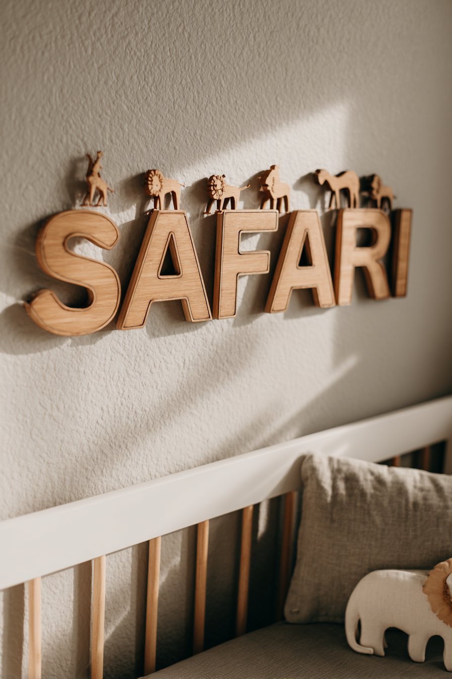 Personalized Wooden Name Sign Display