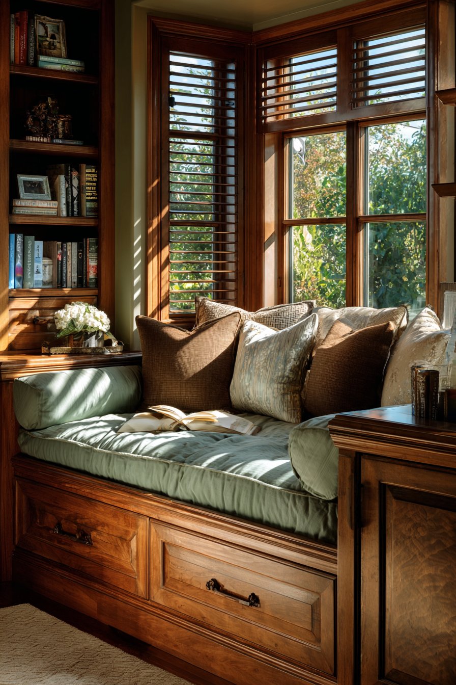 Built-In Window Seat Nook