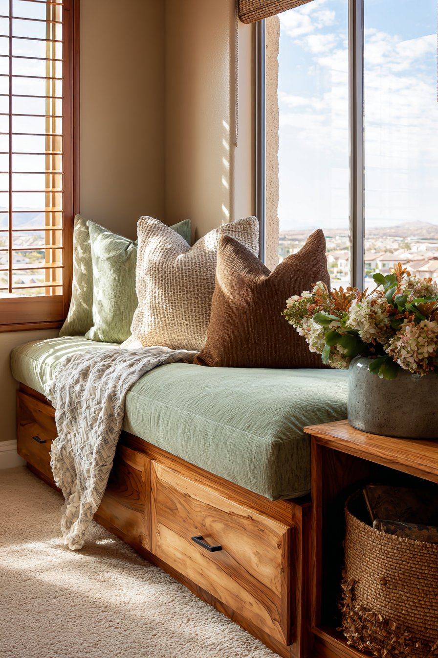 Built-In Window Seat Nook