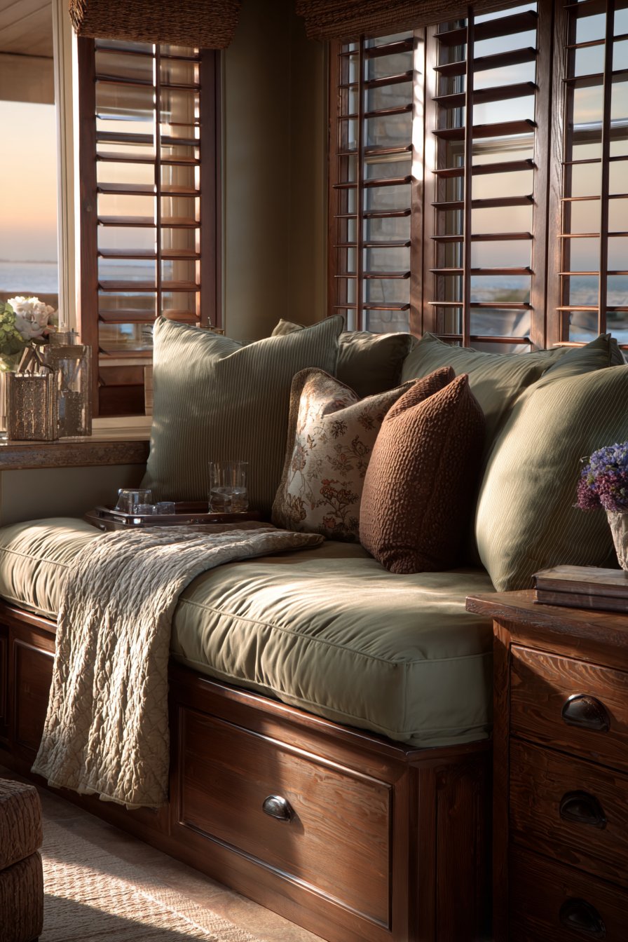 Built-In Window Seat Nook