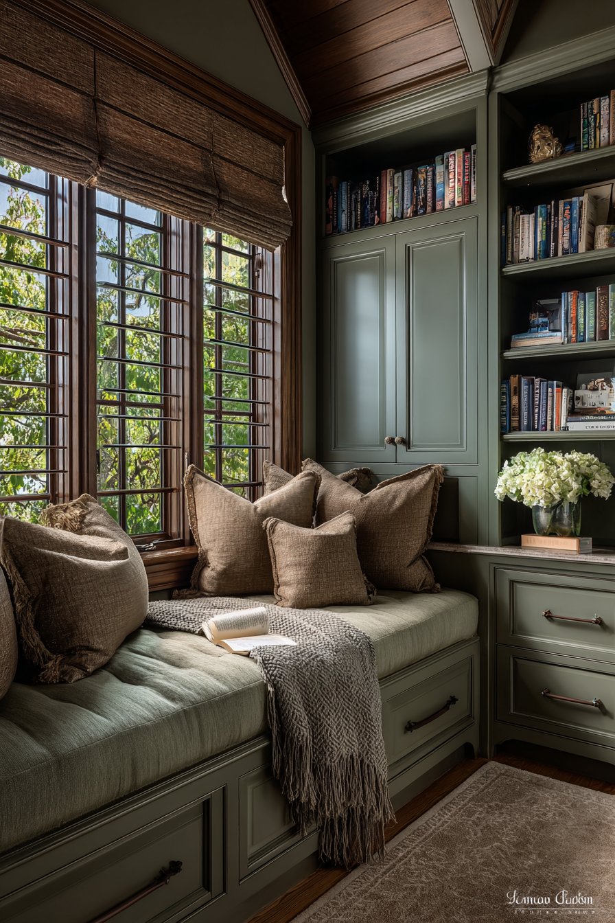 Built-In Window Seat Nook