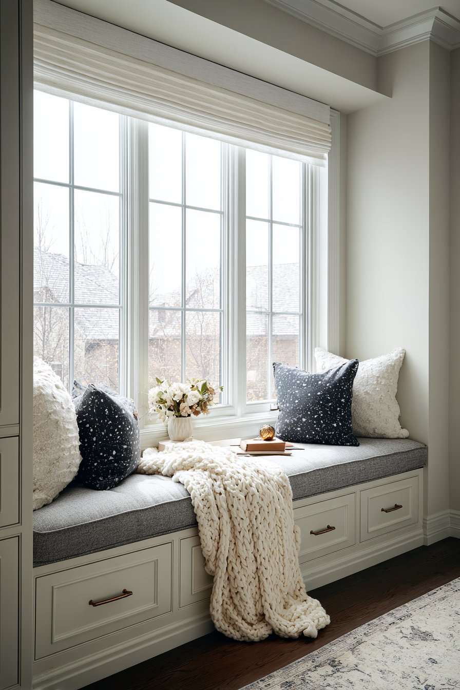 Built-In Window Seat with Storage