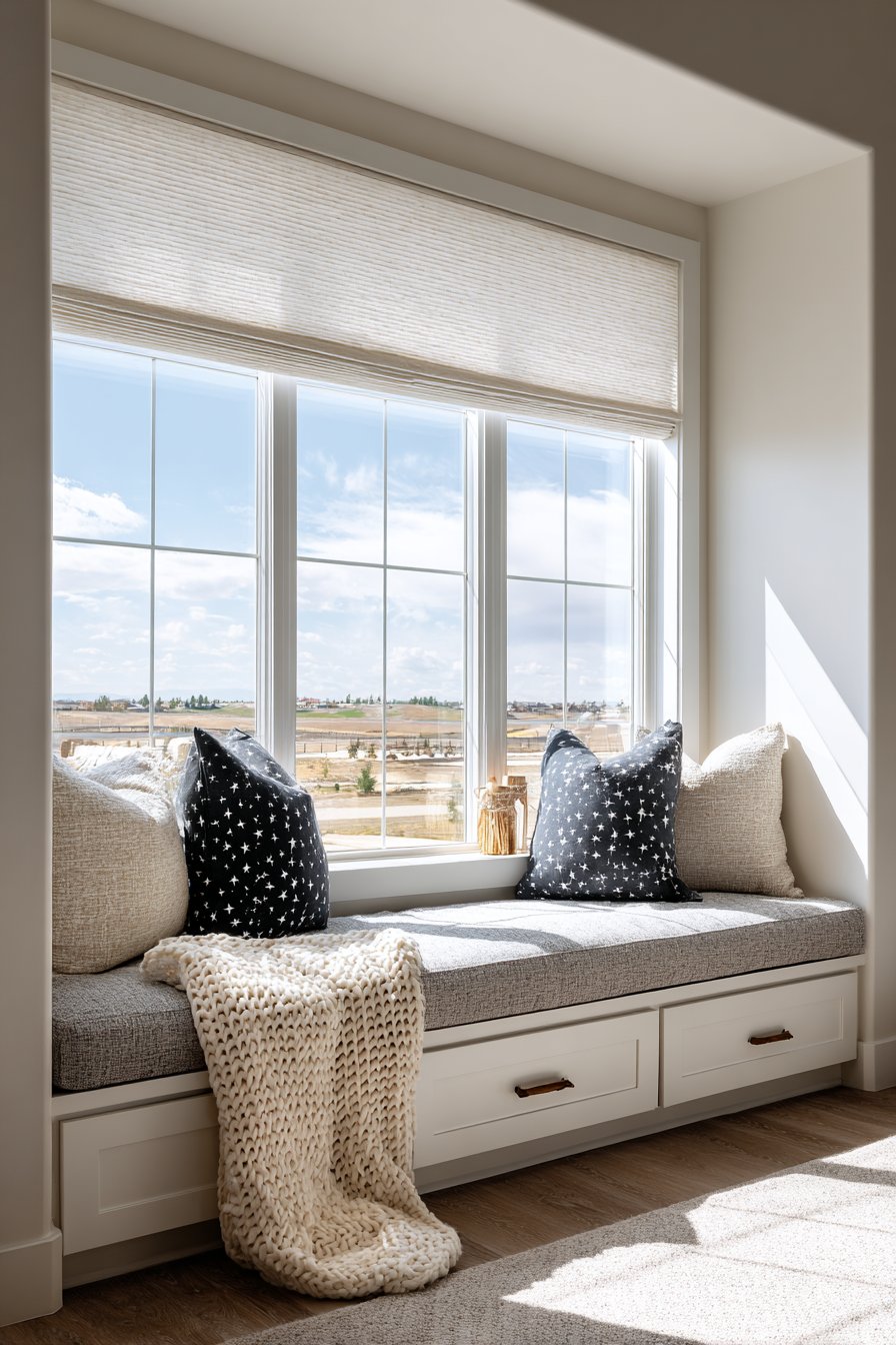 Built-In Window Seat with Storage
