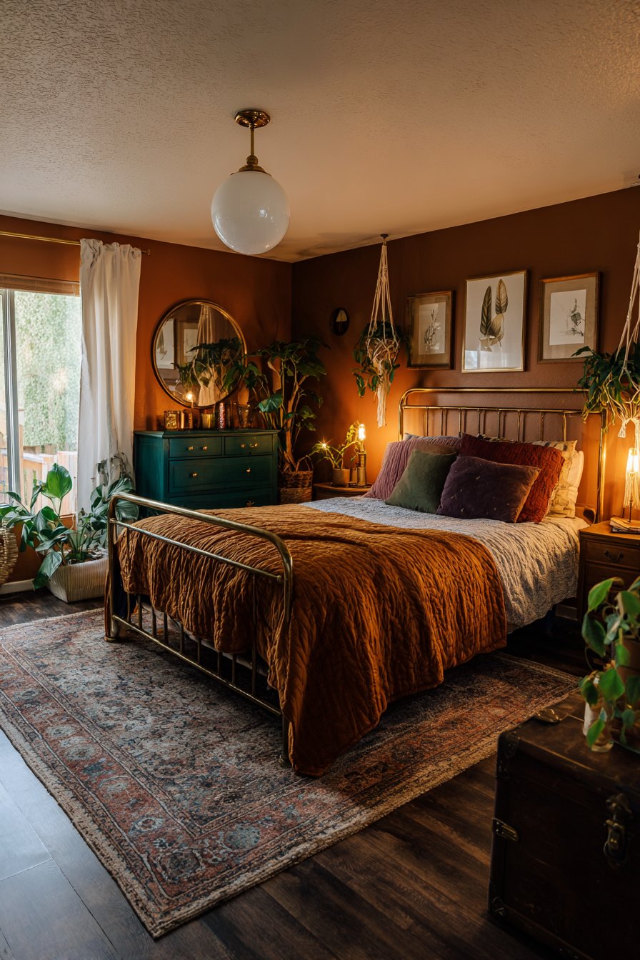 Vintage Eclectic Guest Room Celebrating Collected Treasures