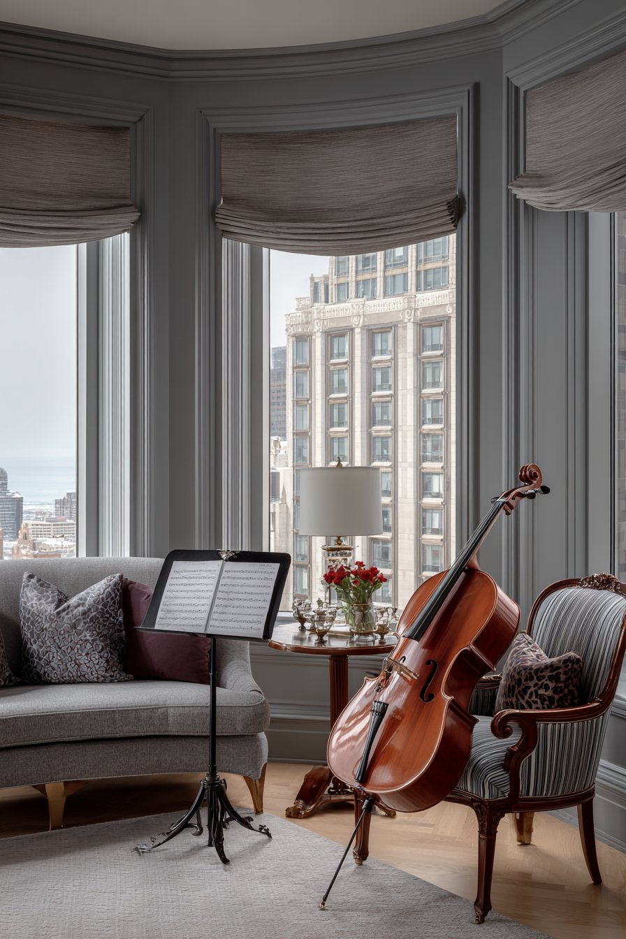 Music Room Curved Seating