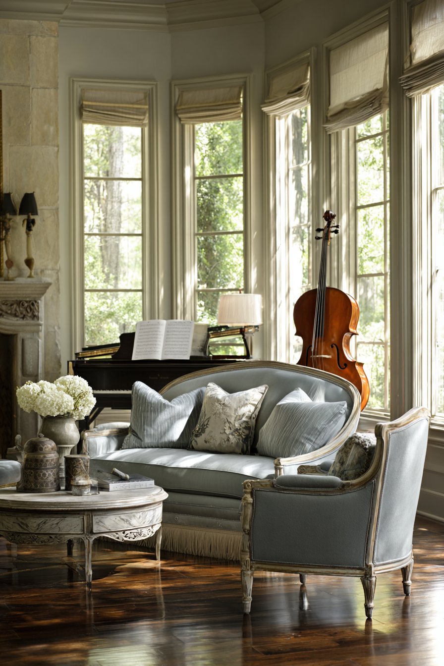 Music Room Curved Seating