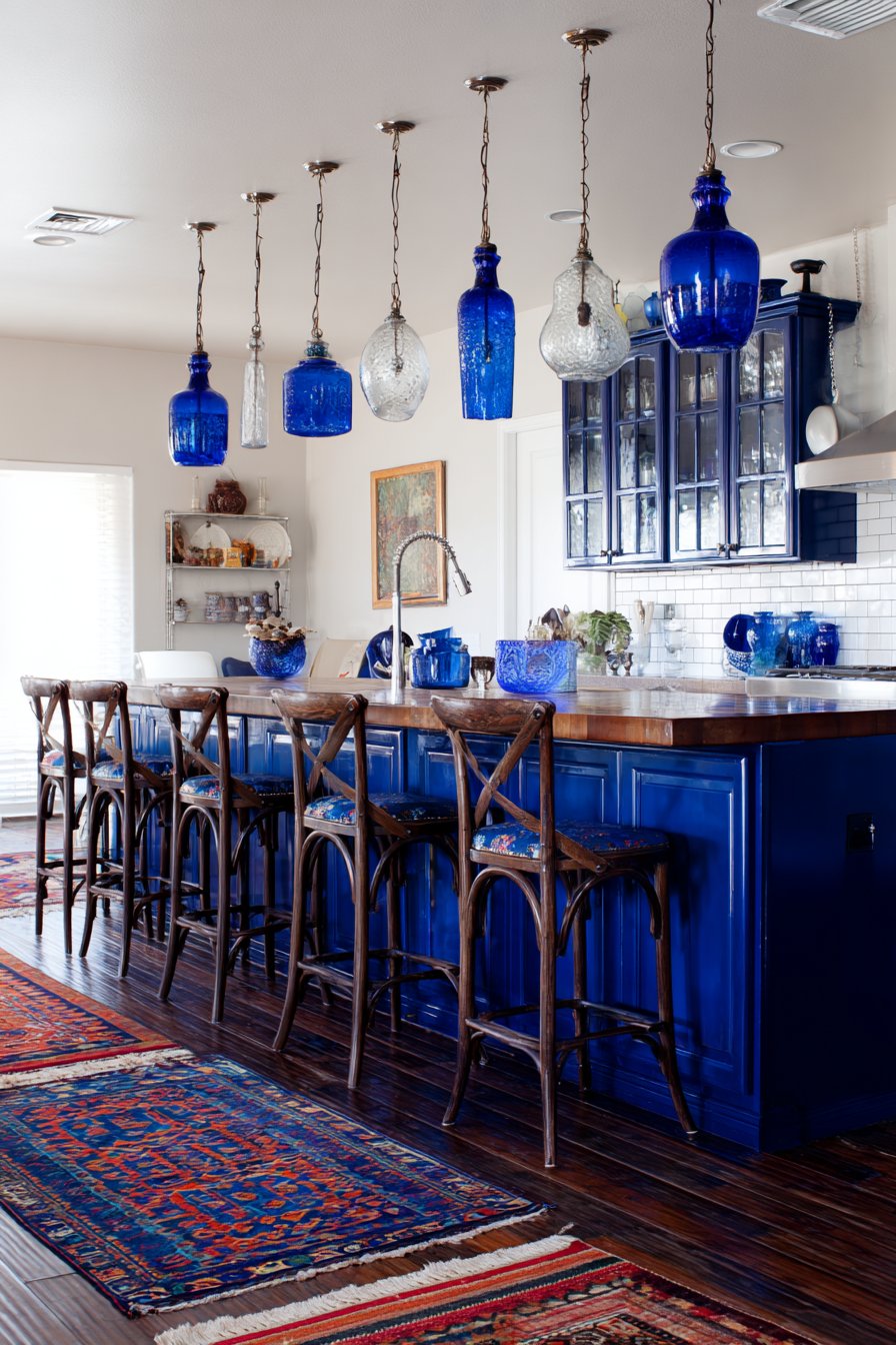 Eclectic Mix Blue Multi-Tone Kitchen