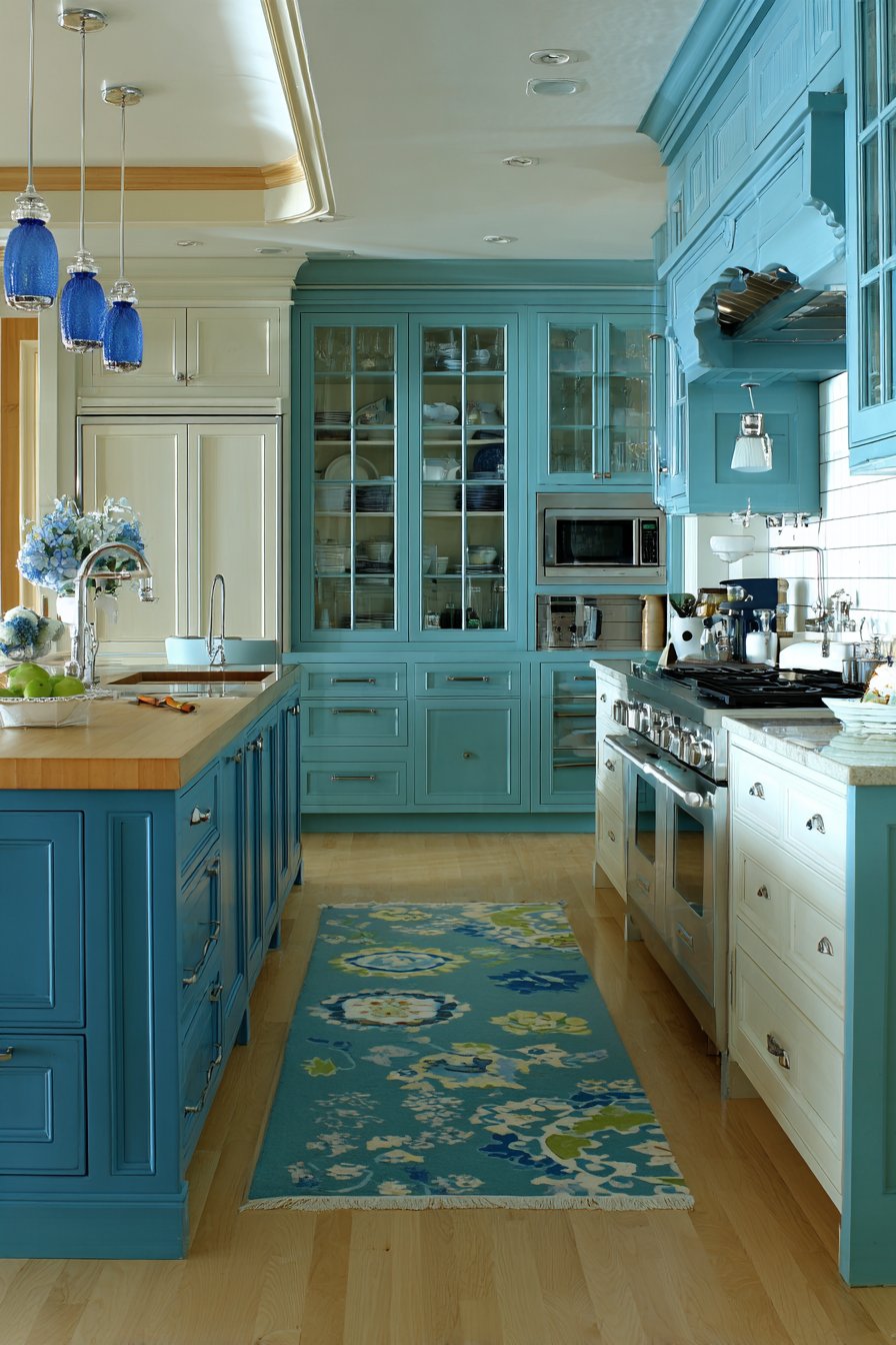 Eclectic Mix Blue Multi-Tone Kitchen