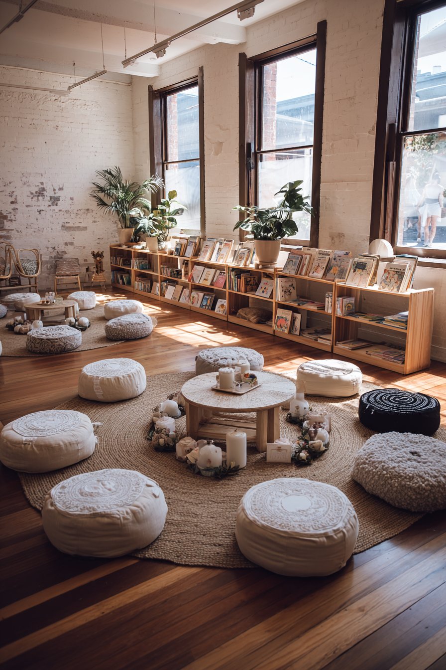 Oversized Floor Cushion Gathering Space