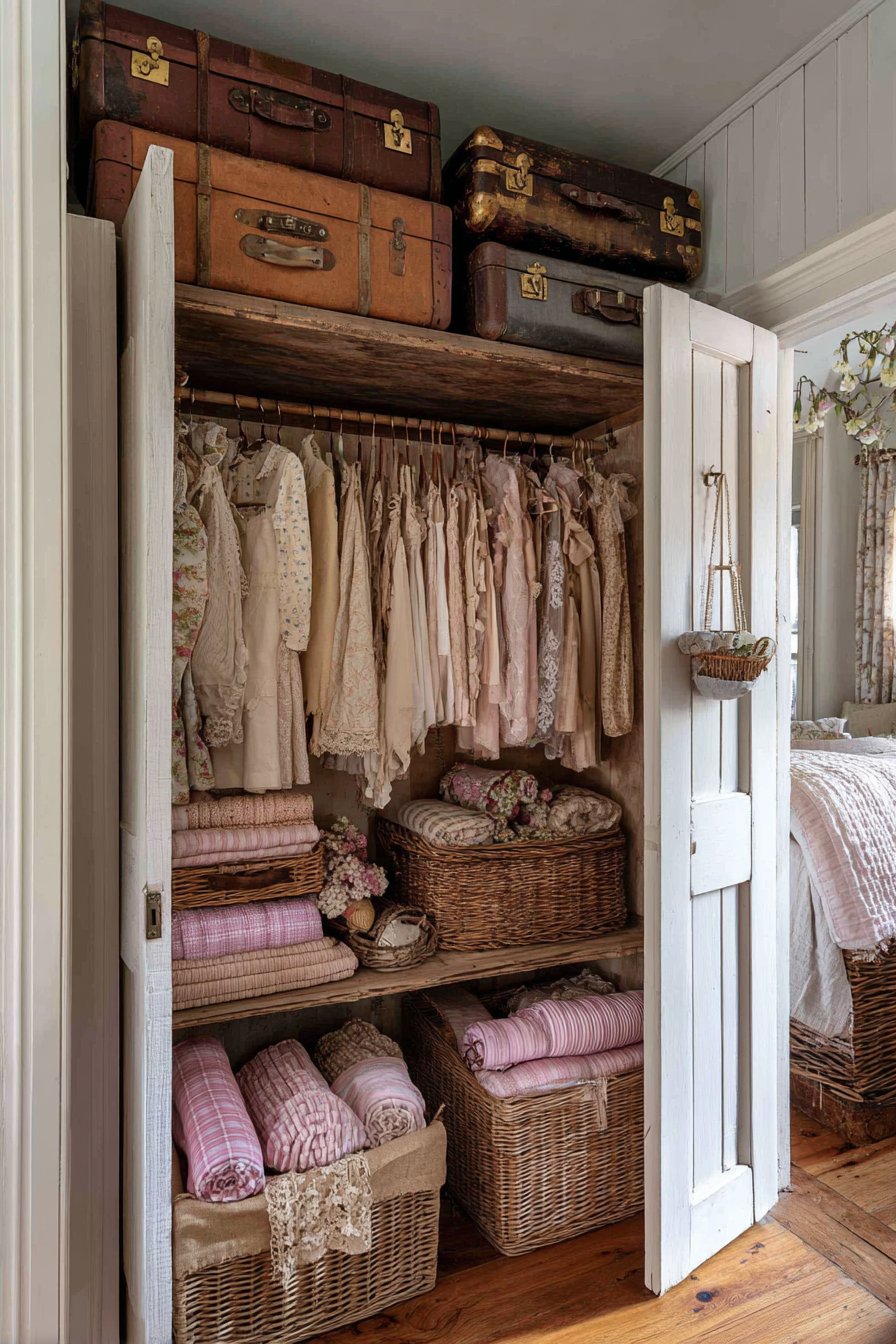 Reclaimed Barn Wood Closet Organization