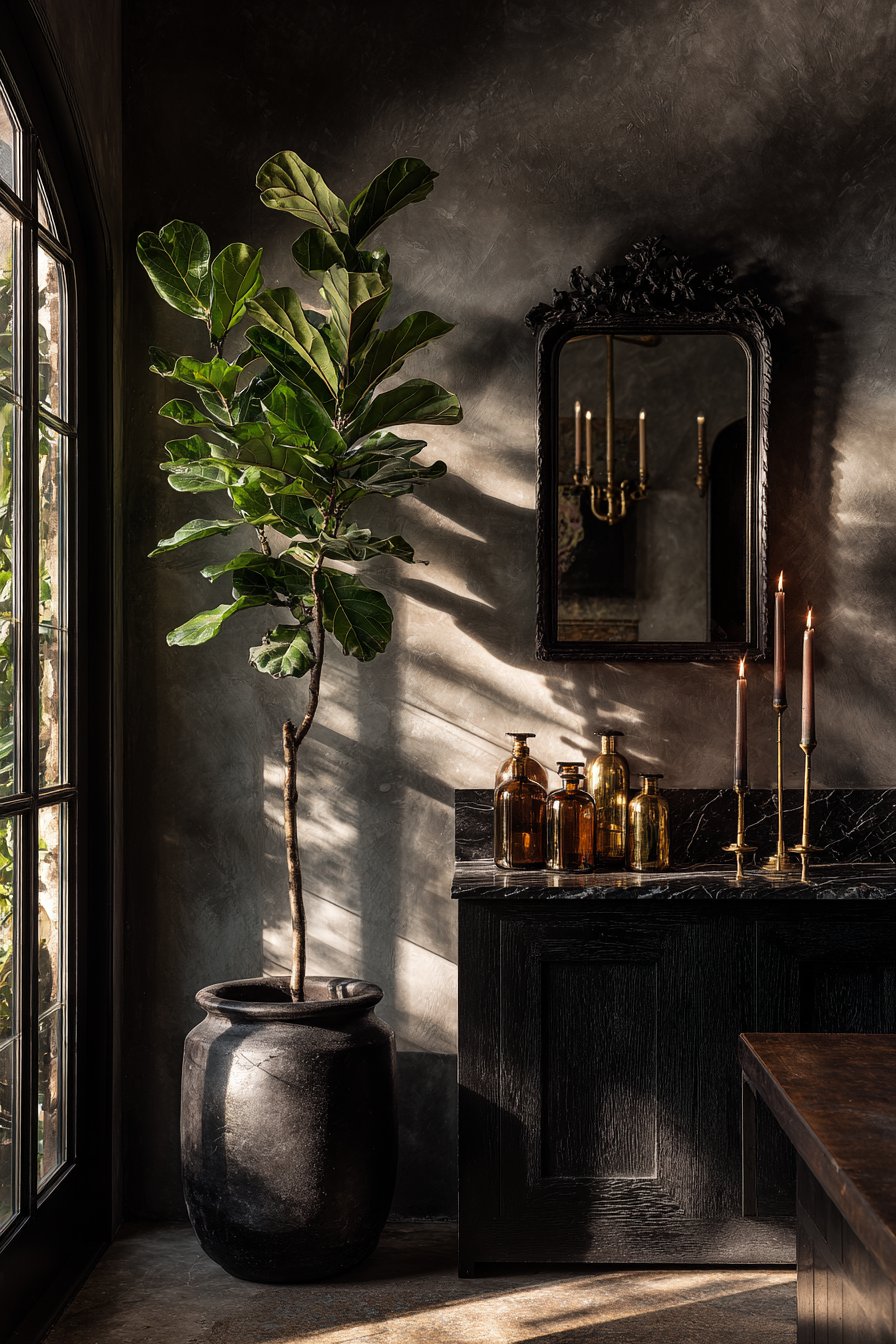 Organic Elements in Dark Spaces