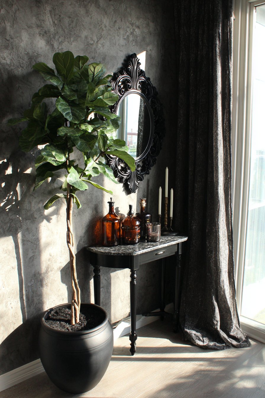 Organic Elements in Dark Spaces