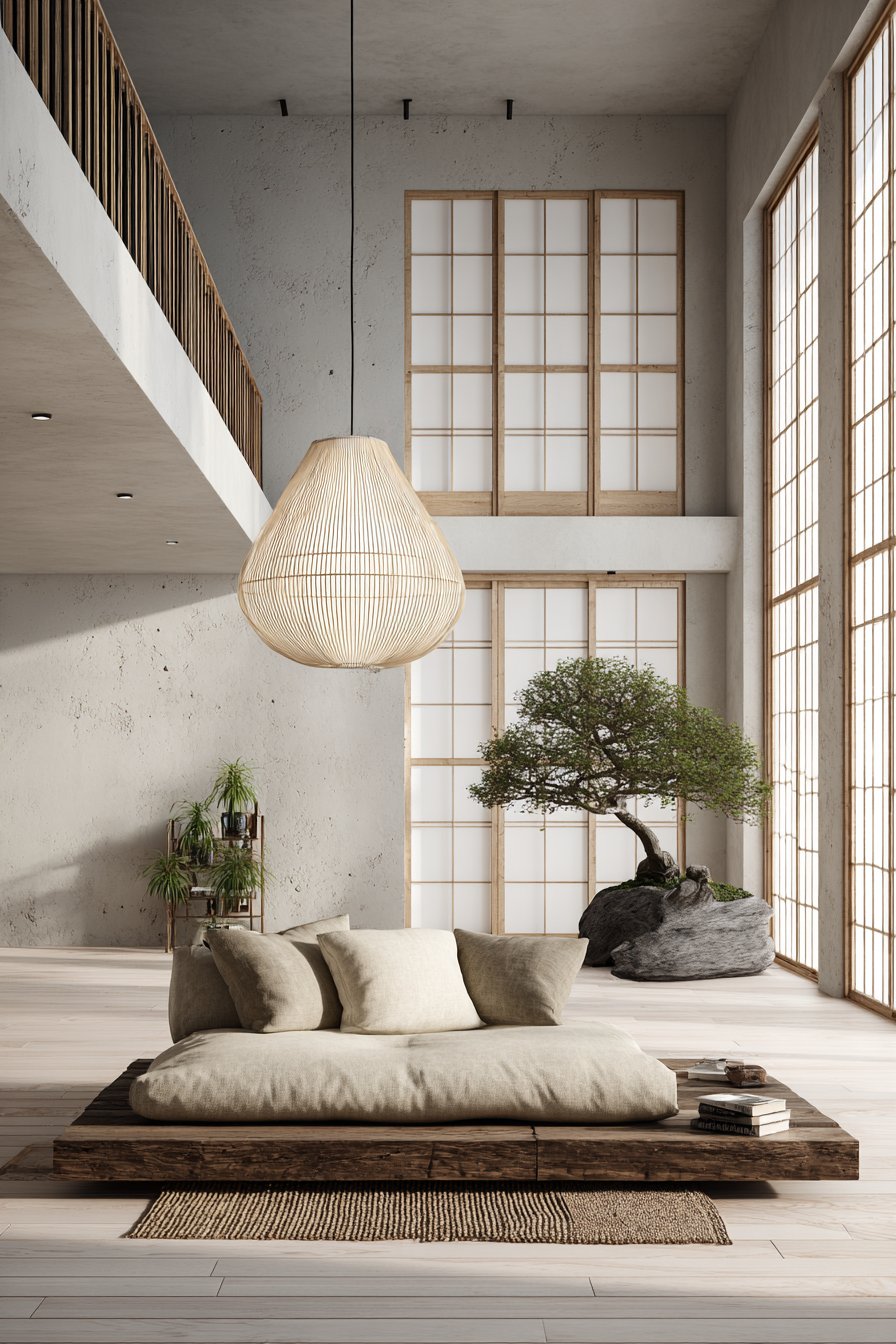 Japanese-Inspired Minimalist Tranquility