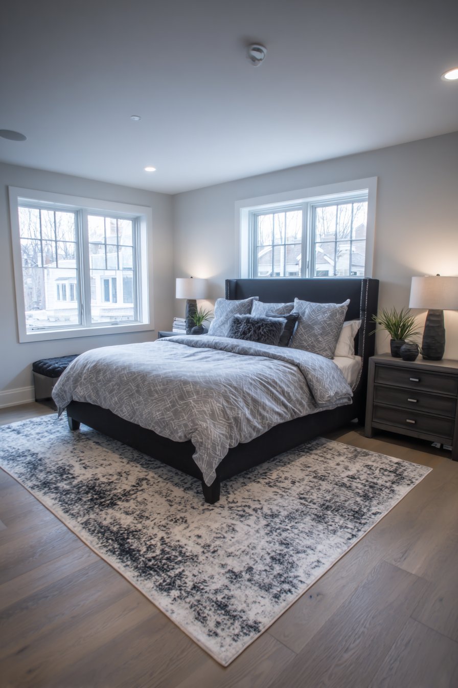 Abstract Pattern Area Rug Foundation