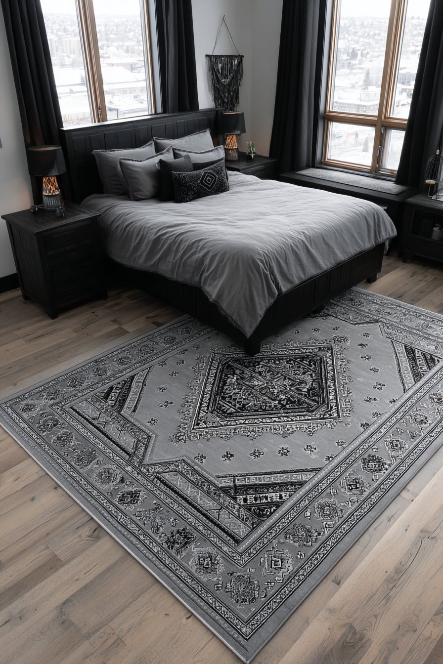 Abstract Pattern Area Rug Foundation