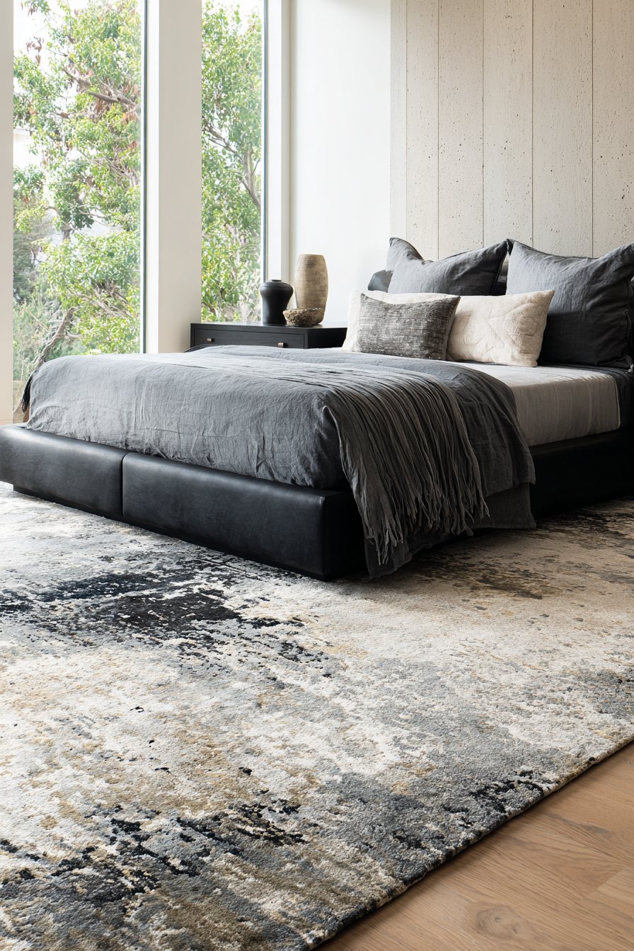 Abstract Pattern Area Rug Foundation