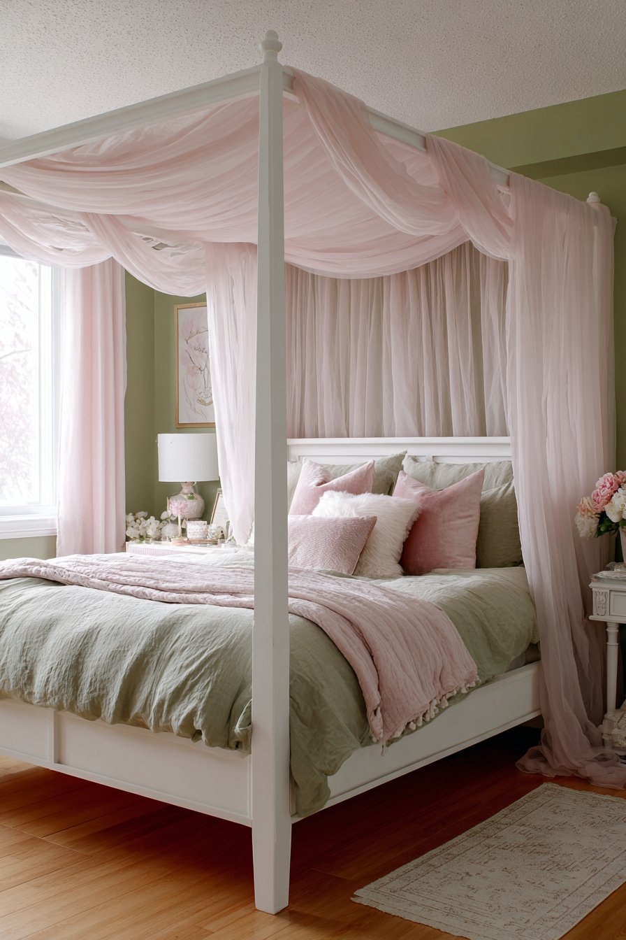 Romantic Four-Poster Canopy