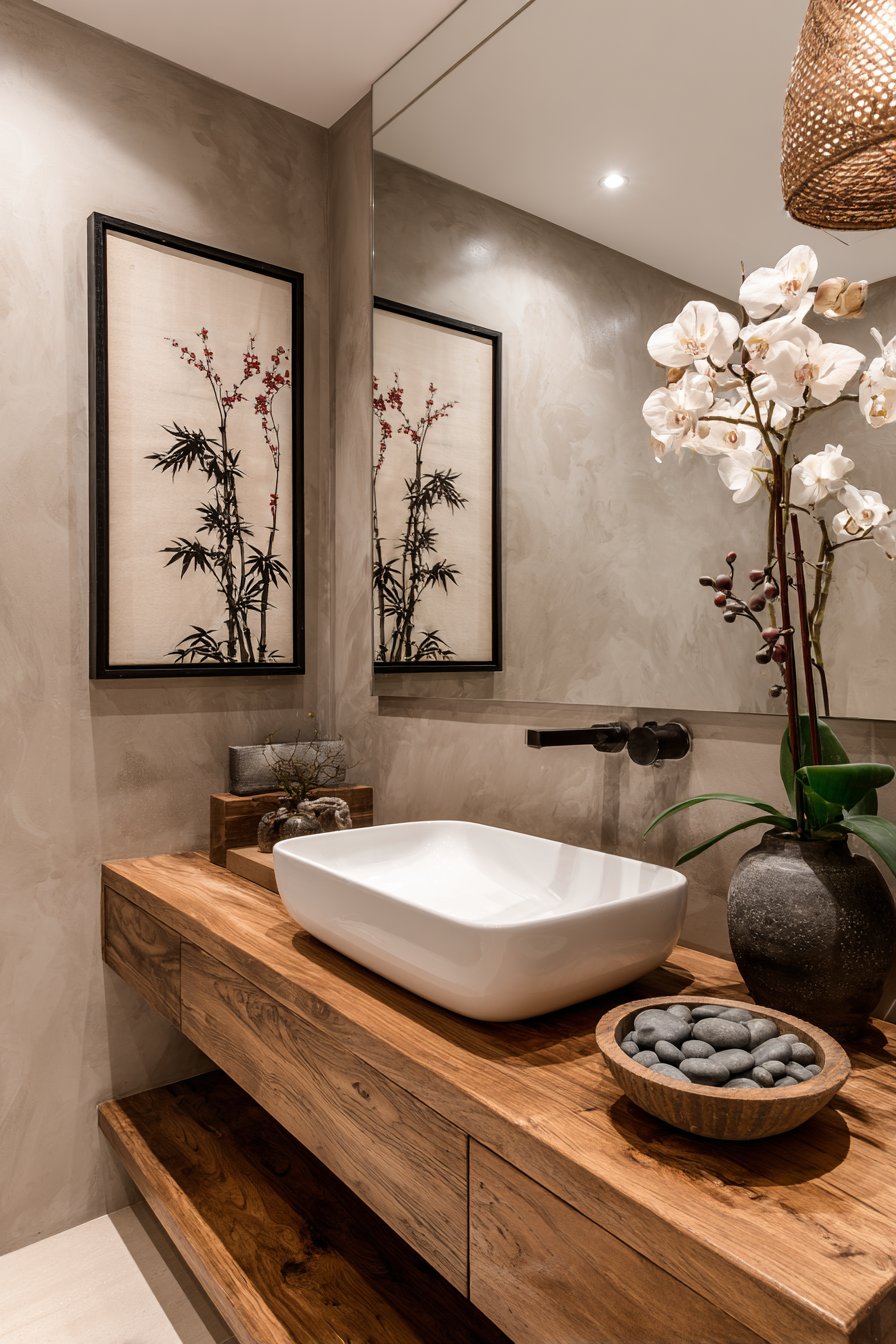 Zen Japanese Ink Wash