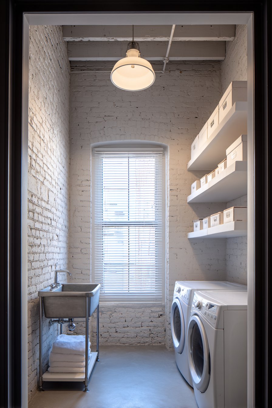 Exposed Brick with Industrial Elements