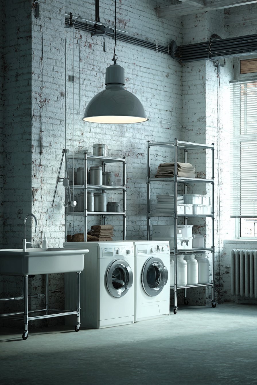 Exposed Brick with Industrial Elements