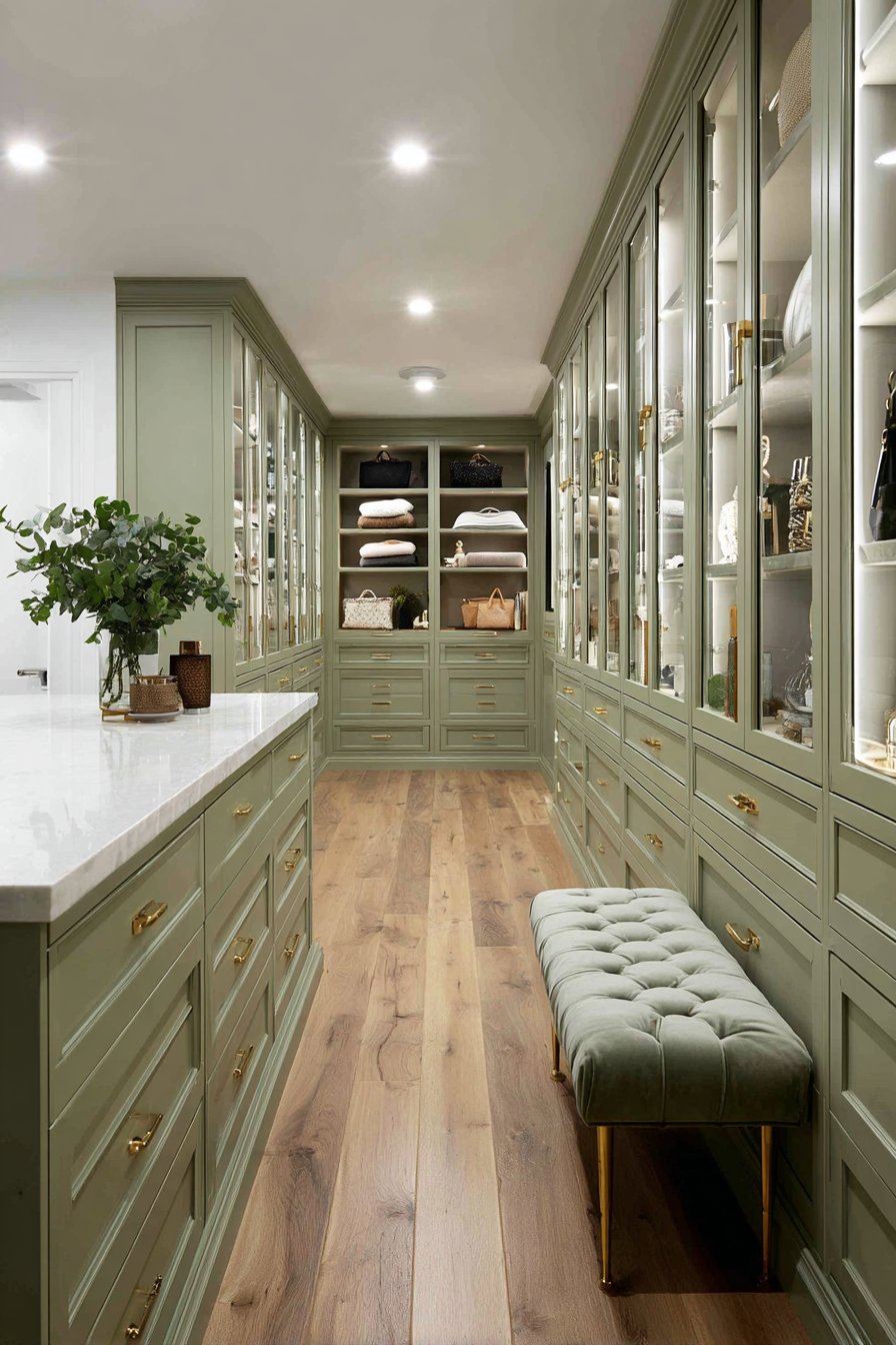 Luxurious Master Closet Organization