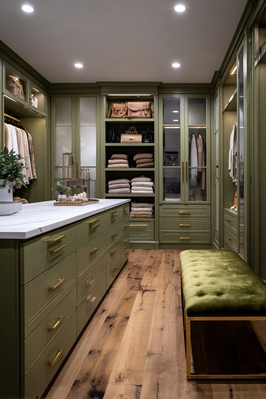 Luxurious Master Closet Organization