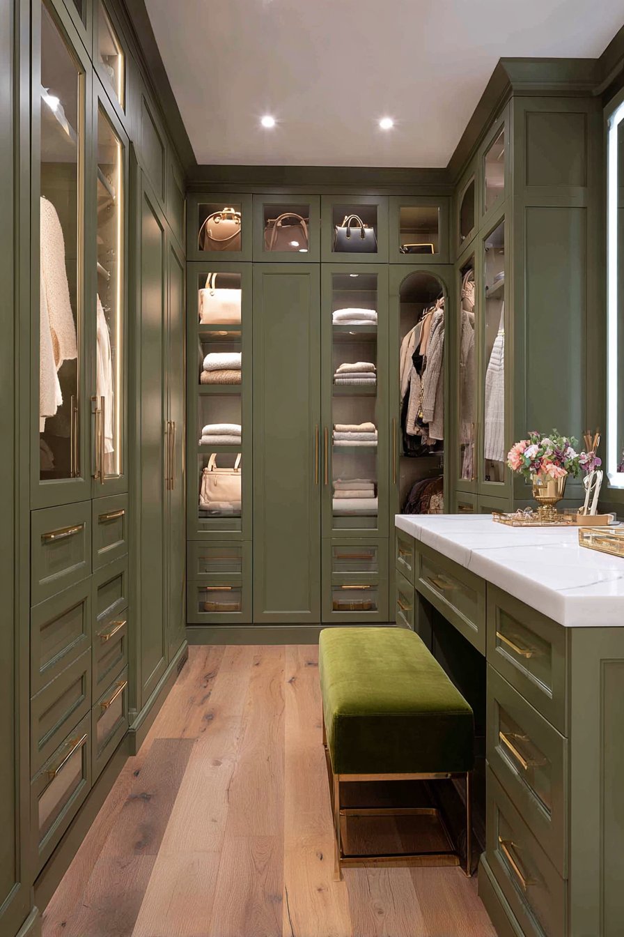 Luxurious Master Closet Organization