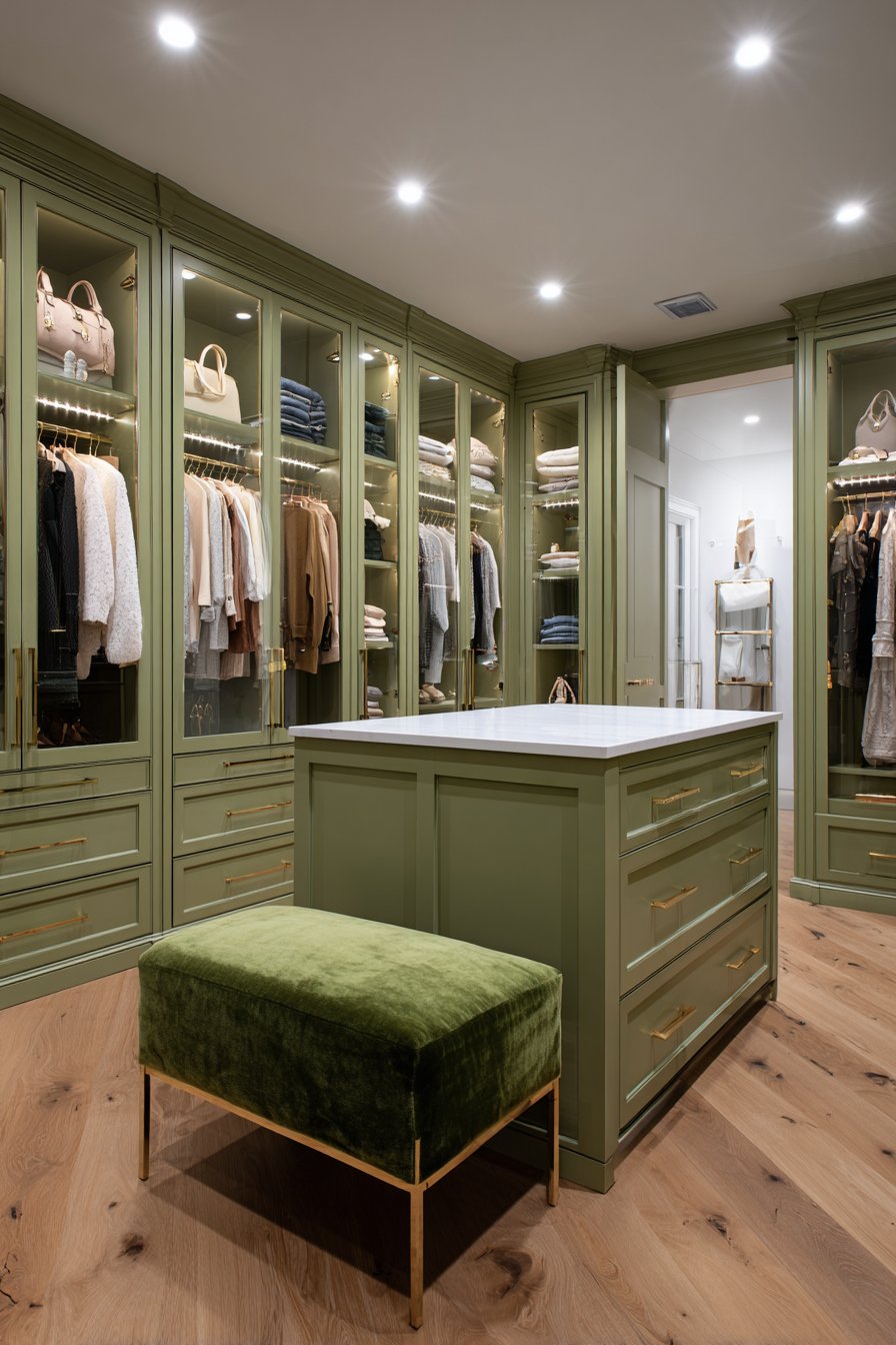 Luxurious Master Closet Organization