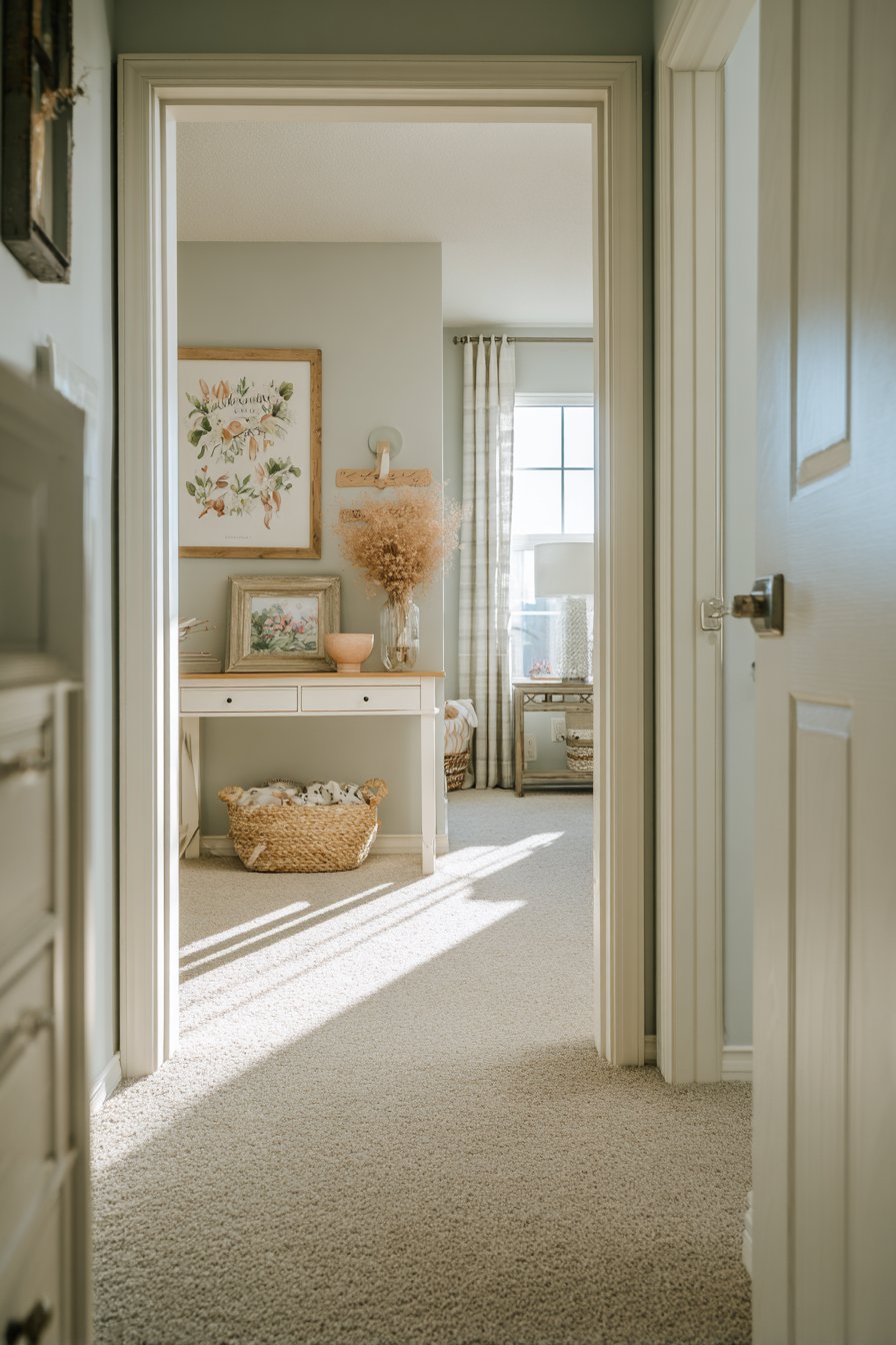 Welcoming Entrance with Hand-Painted Name Plaque
