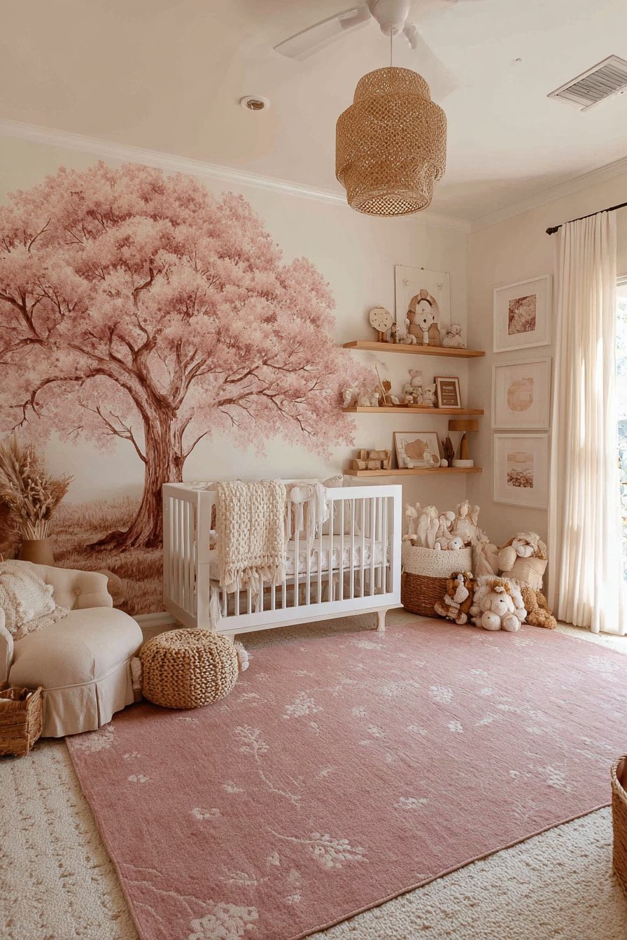 Nature-Inspired Tree Mural