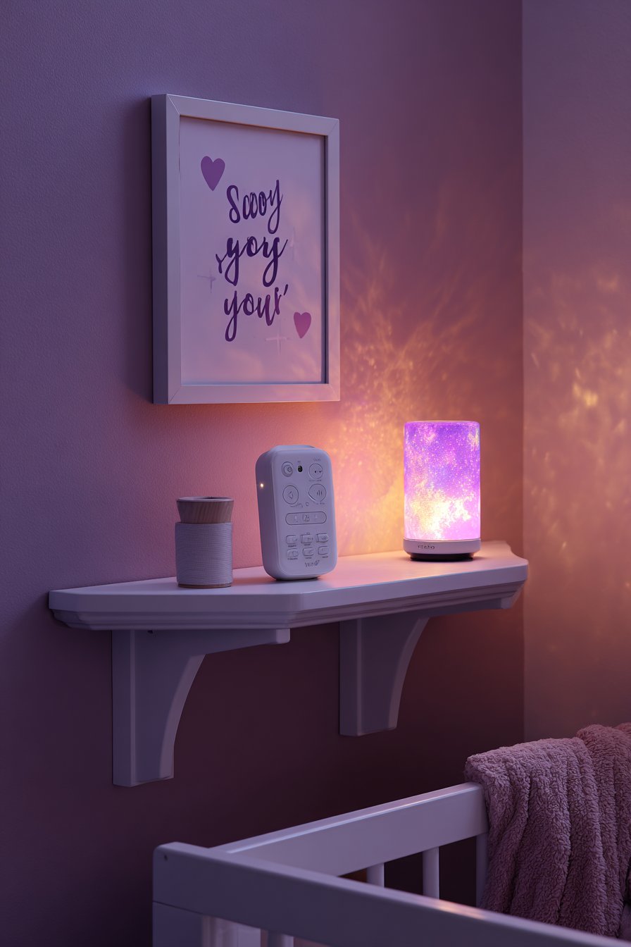 Calming Sound Machine and Sleep Routine Corner