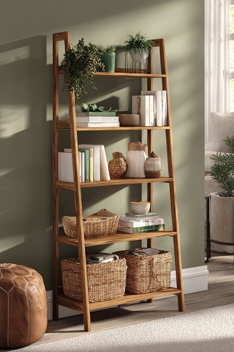 Vertical Ladder Shelf Display