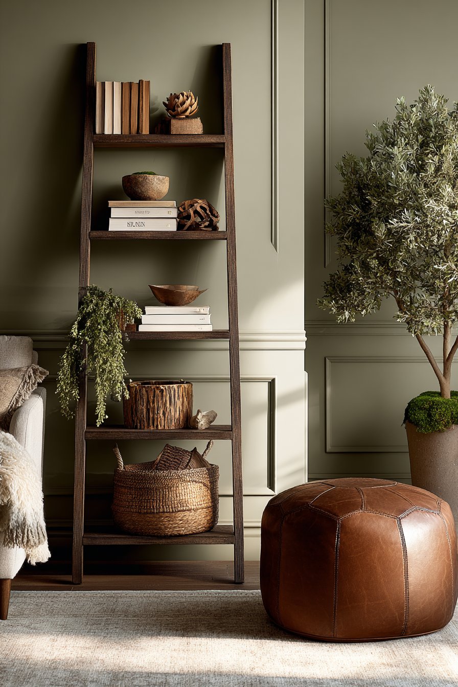 Vertical Ladder Shelf Display