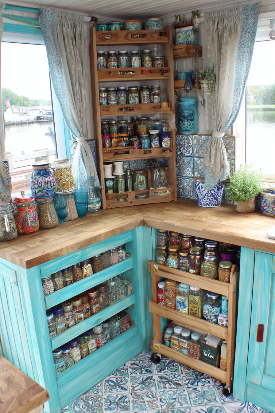 Colorful Eclectic Turquoise and Wood Mix