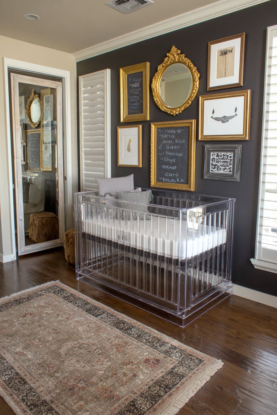Mirror Collection with Chalkboard Wall
