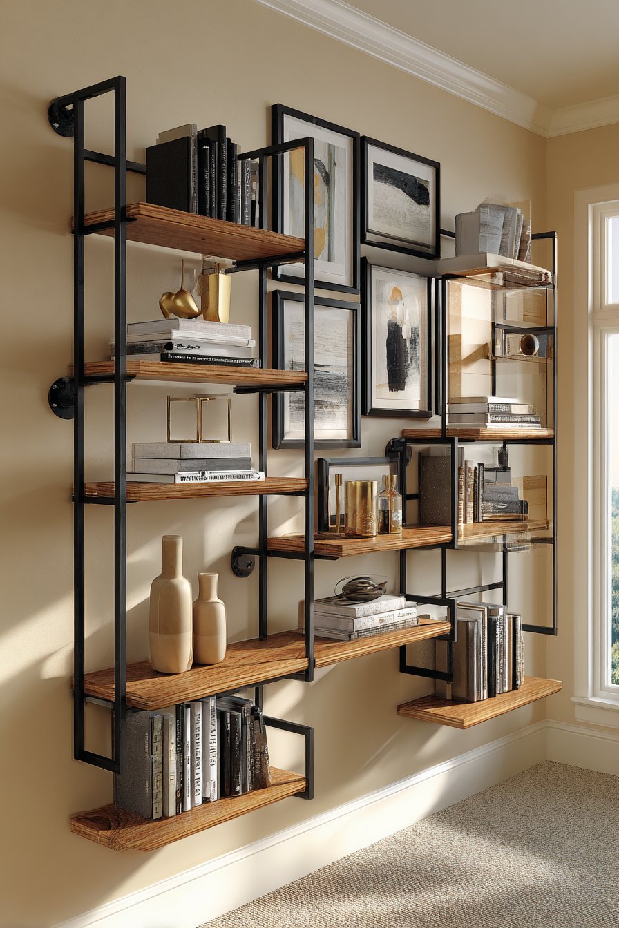 Industrial-Organic Shelving System