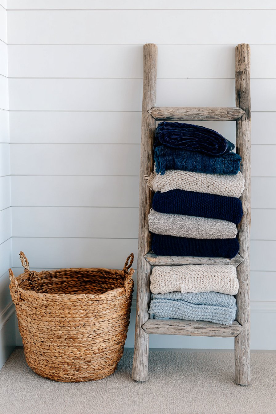 Decorative Ladder Storage