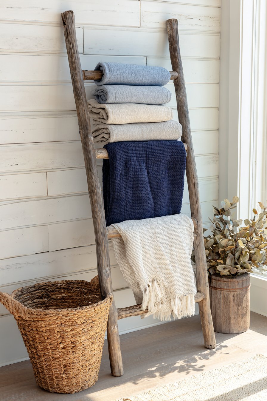 Decorative Ladder Storage