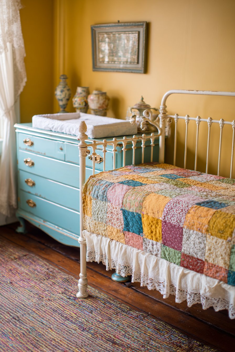 Vintage Patchwork Quilt Charm