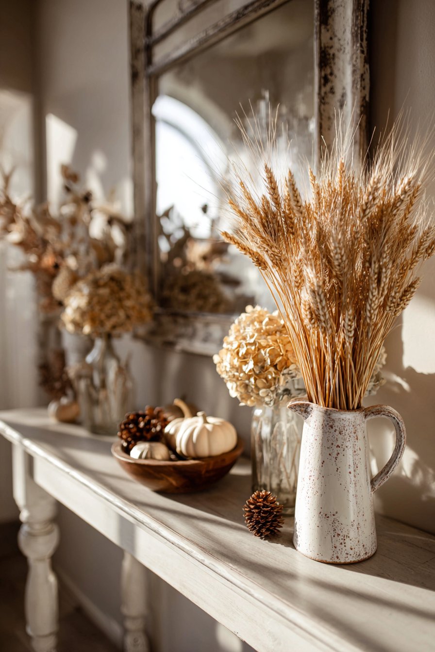 Seasonal Autumn Console Display