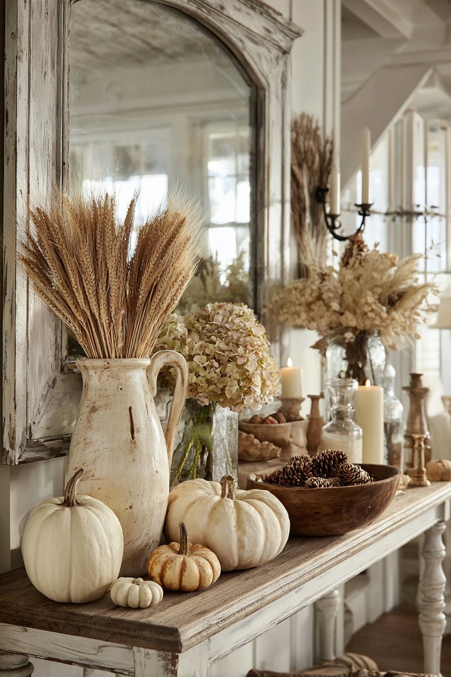 Seasonal Autumn Console Display